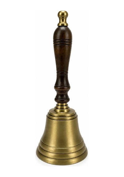 Pirinç El Çanı Ahşap Saplı 1367
