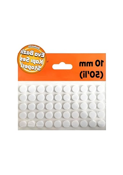 50'li Paket Keçe Yapışkanlı Ses Kapı Stoperi - 10 Mm Altın