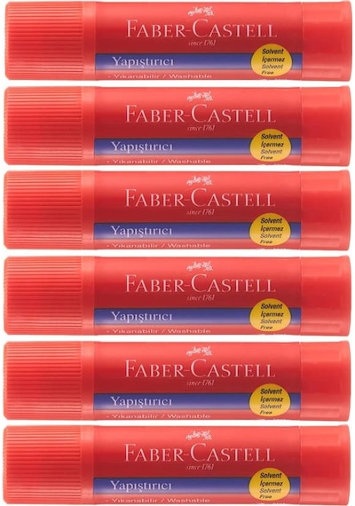 Glue Stick Yapıştırıcı Katı Yapıştırıcı 40 Gr Ruj Yapıştırıcı 6 Adet