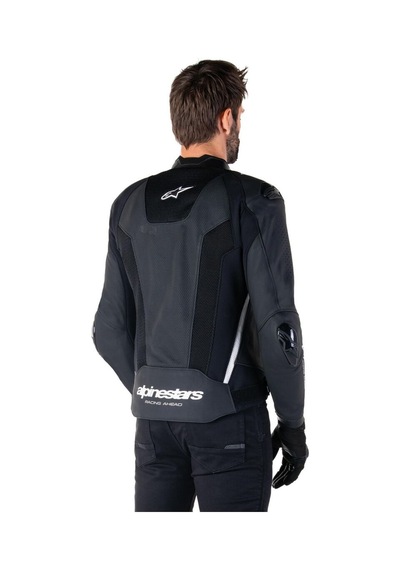 Alpinestars Missile V3 Airflow Deri Korumalı Motosiklet Montu Siyah Beyaz