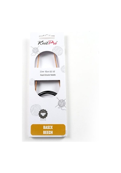 Knitpro Basix Beech Fixed C.n 150cm 2.00mm 35622