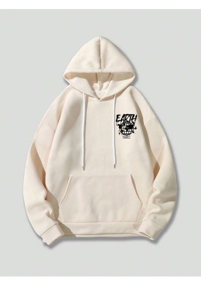 Altamira Unisex Earth Baskılı Kapüşonlu Sweatshirt 001