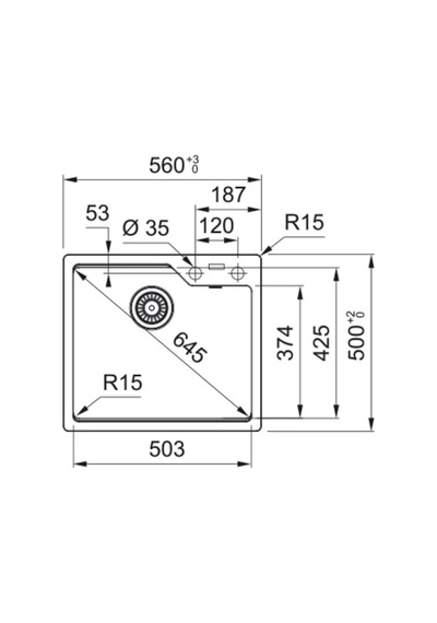 Franke 610-56 Tek Gözlü Oyster Eviye