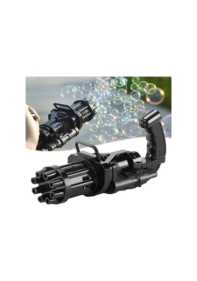 Pilli Köpüklü Oyuncak Köpük Makinesi Tabancası Bubble Machine + 500 Ml Baloncuk Likiti Nanopro