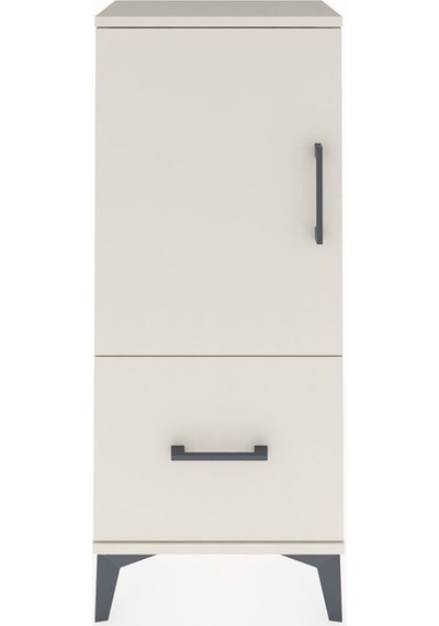 Arges Komodin 2 Raflı Tek Çekmeceli Tek Kapaklı 44x30x106 Aytaşı-aytaşı Aytası