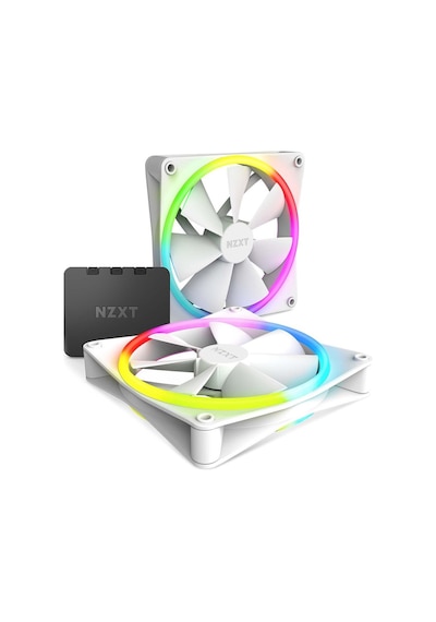Nzxt F140 Rgb Duo Beyaz 2x140 Mm+fan Kontrolcü Rf-d14df-w1
