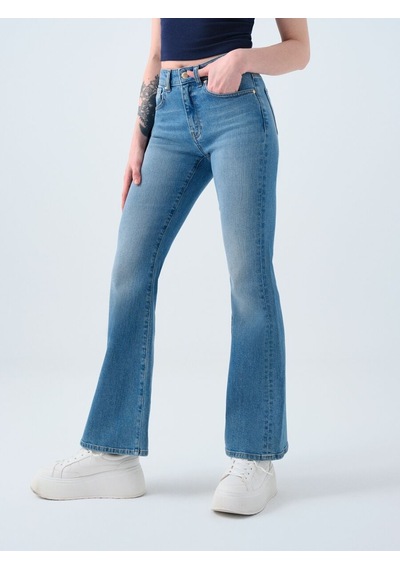 LOFT Flare Slim Fit Kadın Pantolon Lf2037066 Q1.v1 Denim LOFT Flare Slim Fit Kadın Pantolon Lf2037066 Q1.v1 Denim