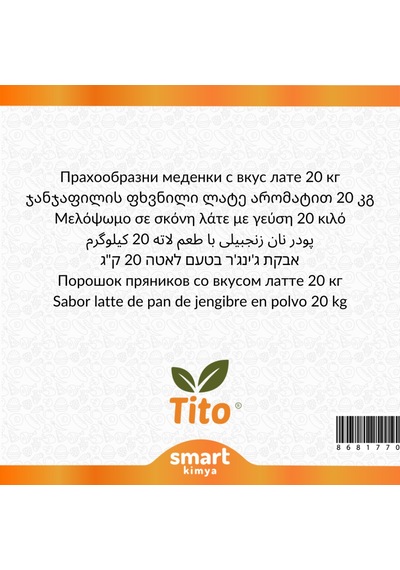 Toz Gingerbread Latte Aroması 20 Kg