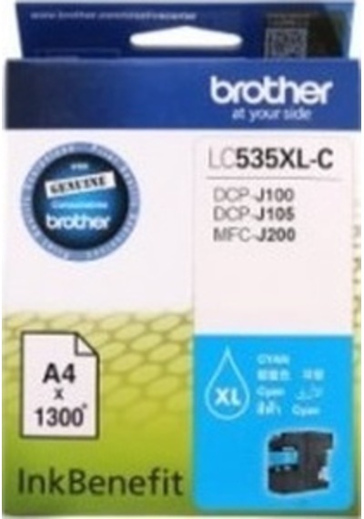 Brother Lc535Xlc Dcp J105 & Mfc J200 Mavı Kartus 1300 Sayfa