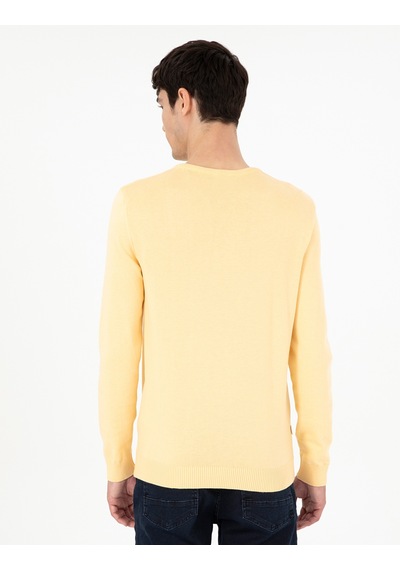 Pierre Cardin Erkek Açık Sarı Kazak /triko 50296575-vr004 Açık Sarı