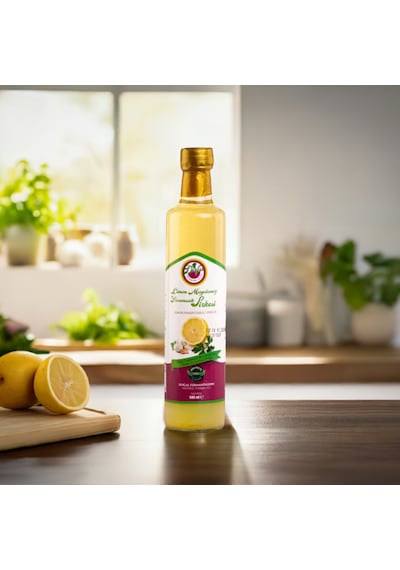Meşe Fıçı Limon Sirkesi 500 Ml C Vitamini Probiyotik Doğal Farmante