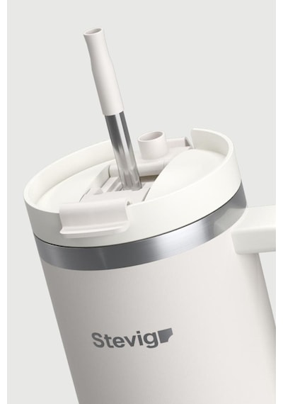 Stevig 2 Moods Tuck-in Tumbler Sızdırmaz Çelik Termos 900 Ml White Sand St-242 Beyaz