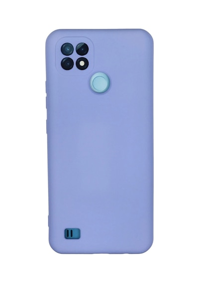 Newface - 3 - Realme C21 Kılıf Nano İçi Kadife Silikon - Glblseme - - Lila LİLA