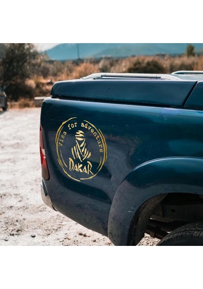 Dakar Adventure Sticker - 4x4 Off Road Kamp Adventure Sticker - Araba Oto Motosiklet Karavan Cam Sticker - 00079 60x60 Cm
