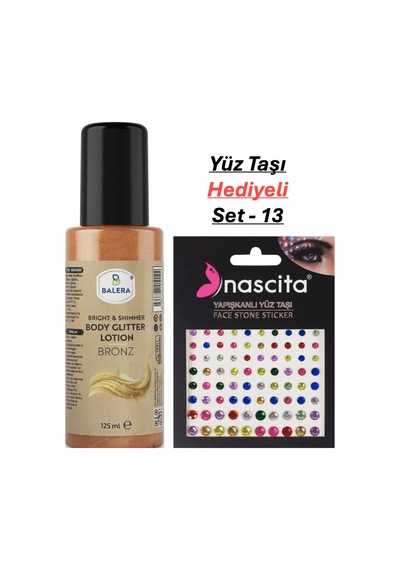 Vücut Losyonu Simli 125 Ml & Yüz Taşı Hediyeli-13