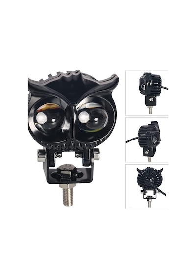 Baykuş Sis Farı Çift Renk Sarı-beyaz Araç Motosiklet Off Road Led Lamba