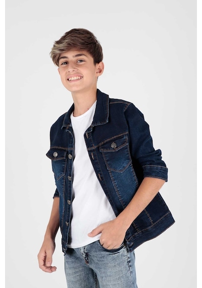 Ahengim Erkek Çocuk Jean Ceket Günlük Modaya Uygun Ak22145123 001