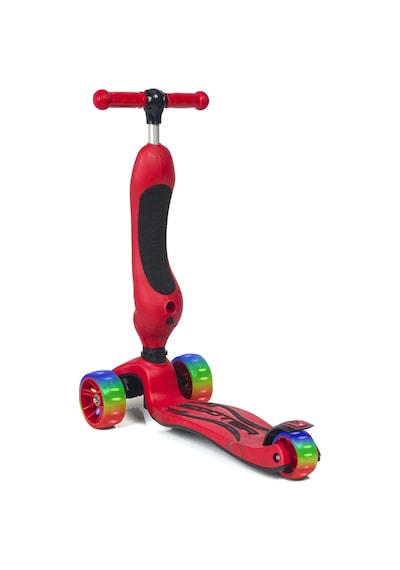 Smart Oturaklı Çocuk Scooter 3 Tekerlekli Işıklı Ledli Scooter Yükseklik Ayarlı 1-5 Yaş