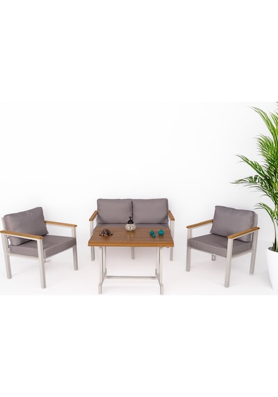Neokas Bahçe Takımı, Balkon Mobilyası, 1+1+2+masa, Kafe Koltuğu, Bekleme Alanı Koltuğu Beyaz Neokas Bahçe Takımı, Balkon Mobilyası, 1+1+2+masa, Kafe Koltuğu, Bekleme Alanı Koltuğu Beyaz