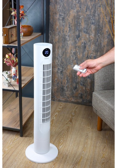 Zilan Zln1023 Air Cooler Kule Tipi Fan Uzaktan Kumandalı, Dokunmatik