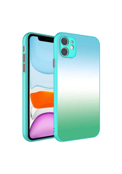 Apple Uyumlu iPhone 11 Kamera Korumalı Renkli Temperli Zore X-cam Kılıf-no13