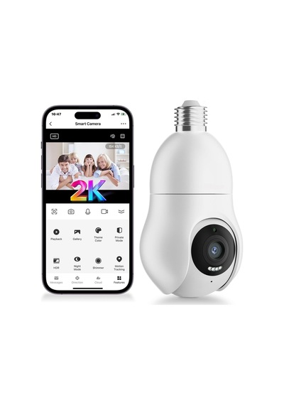Al Smart Wifi Bulb Security Camera Ampul Kamera Full Hd İos Android Uyumlu App Destekli