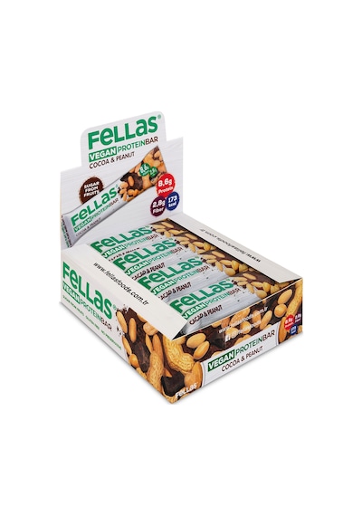 Fellas Protein Bar -  Yer Fıstığı ve Kakaolu 12 x 40 G