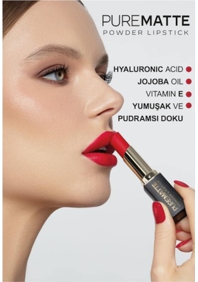 Golden Rose Pure Matte Powder Lipstick No: 117 - Nemlendirici Pudramsı Mat Ruj Diğer