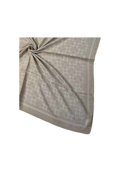 Mim Eşarp Işıl İpek - C Desen Siena Eşarp 100x100 Cm Taş