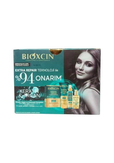 Tr Keratin & Argan Onarıcı Şampuan 300 Ml 2'li Set, Bka300