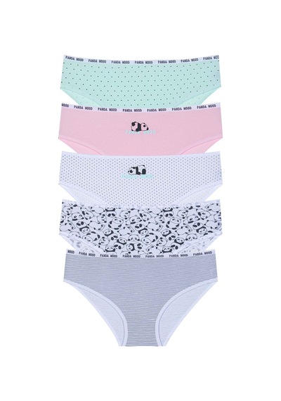 Berrak 6853 Kız Çocuk Bikini 5'li Brk.6853 Çok Renkli