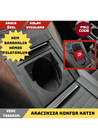 Citroen Berlingo-peugeot Rifter-opel Combo-fiat Doblo Orta Konsola Çapraz Telefonluk Ve Bardaklık 1