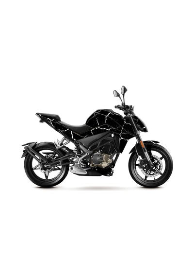 Cfmoto 250nk Sticker 2016-2022 Şimşek Kaplama Sticker Etiket Modeli Beyaz