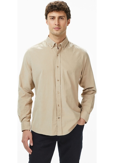 Nautica Erkek Bej Classic Fit Gömlekdüzw57424t