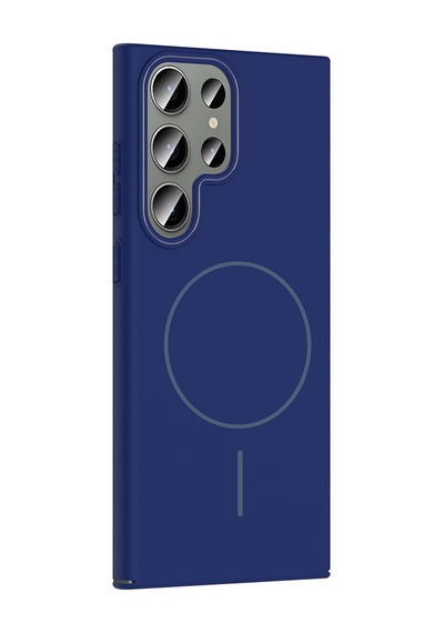 Zore Galaxy S24 Ultra Kılıf Magsafe Şarj Özellikli Ogaa Ruby Silikon Kapak - Lacivert