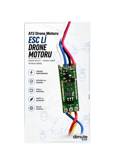 A13 Drone Motoru - Esc Li Yedek Motor - 920696745