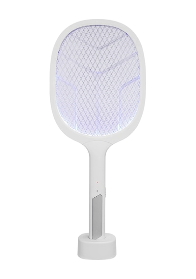 Asonıc As-a25, Beyaz-gri, 3000v, Raket Tipi, Uv Mor Işıklı, 1200mah, Bataryalı, Şarj Edilebilir, Sin
