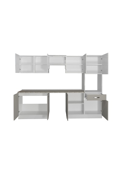 Decoraktiv Elite 280 Ankastre Boy Dolaplı Mdf Hazır Mutfak Dolabı - Tezgah Dahil - Kumtaşı - Beyaz Bej Decoraktiv Elite 280 Ankastre Boy Dolaplı Mdf Hazır Mutfak Dolabı - Tezgah Dahil - Kumtaşı - Beyaz Bej