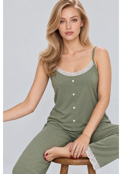 Norcia Sports Kadın Dantelli V Yaka Yeşil Pijama Takımı 4746 Çok Renkli - 929323290 Çok Renkli - 929323290 Çok Renkli Norcia Sports Kadın Dantelli V Yaka Yeşil Pijama Takımı 4746 Çok Renkli - 929323290 Çok Renkli - 929323290 Çok Renkli