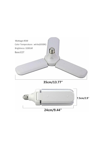Sunlife Beyaz Işık 3 Pervaneli 45 Watt Tasarruflu 4801 Diğer