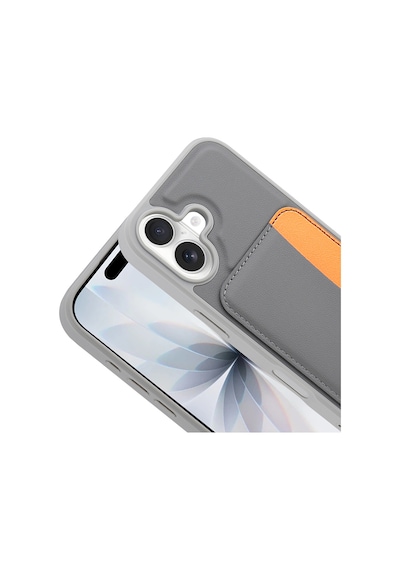 Apple iPhone Uyumlu 16 Kılıf Kartlıklı Kamera Yükseltili Silikon Pazarplus Lacivert