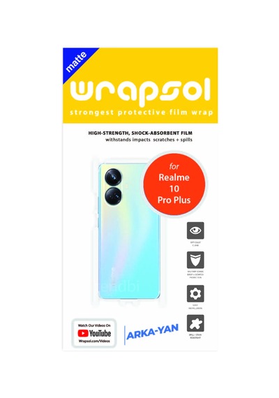 Realme 10 Pro Plus Mat Arka Ve Yan Kaplama Poliüretan Film