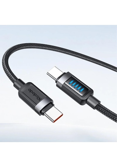 Mcdodo Ca-0350 240w Typec Pd Dinamik Led Hızlı Şarj Kablo 1.2m Siyah