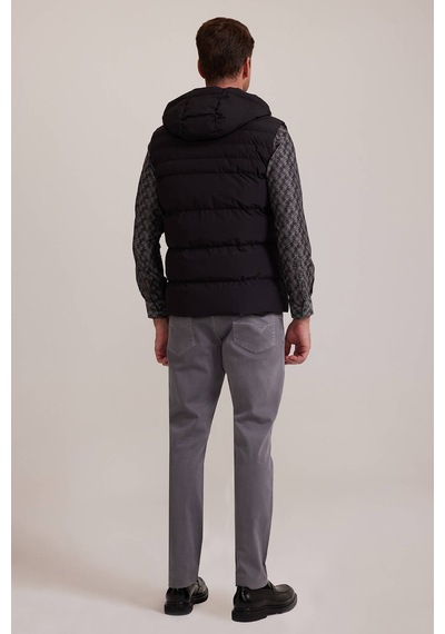 Ysf Erkek Siyah Regular Fit Yelek