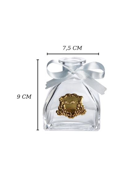 Kare Cam Gold Renkli Diffuser 150 Ml Ağaç