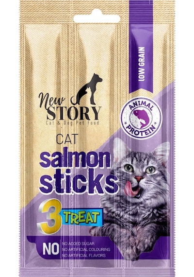 Cat Salmon Stick 6 Adet 3x5gr. Somonlu, Çubuk, Kedi Ödül Maması