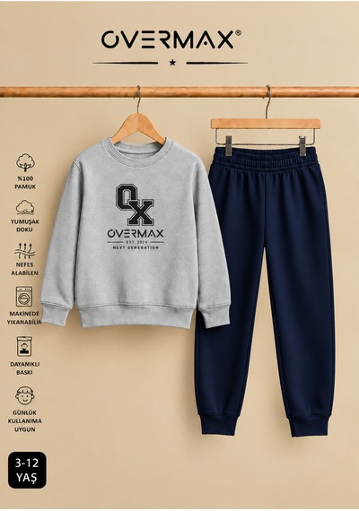 Overmax Baskılı Çocuk Sweatshirt & Eşofman Altı Takım 3-12 Yaş Gri Üst-lacivert Alt - 920664318 Gri Üst-lacivert Alt Overmax Baskılı Çocuk Sweatshirt & Eşofman Altı Takım 3-12 Yaş Gri Üst-lacivert Alt - 920664318 Gri Üst-lacivert Alt