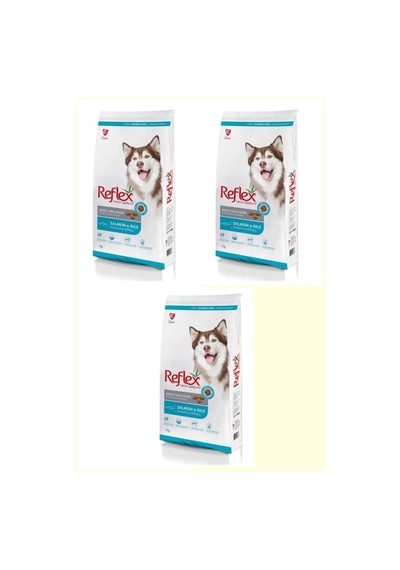 Reflex Somonlu ve Pirinçli Yetişkin Köpek Maması 3 x 3 KG