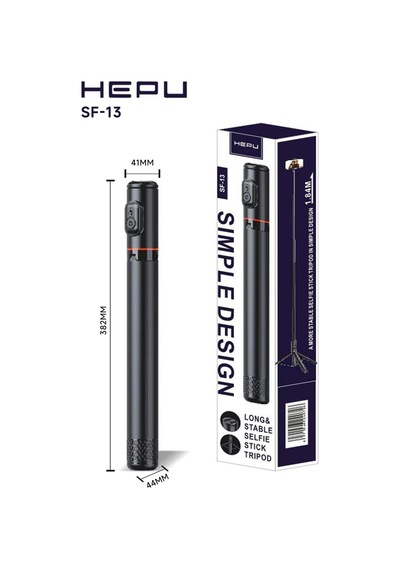 Hepu Sf-13 Bluetooth Kumandalı Uzatılabilir Selfie Stick Tripod 1.84 M Uzunluk, Stabil Tripod, Taşınabilir Tasarım