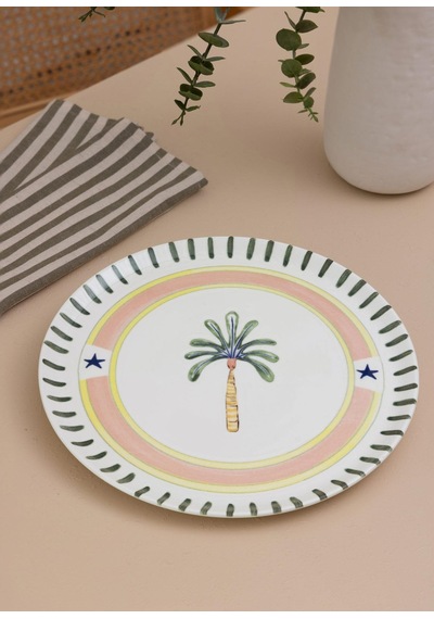 The Mia Italian Summer Servis Tabağı 30 Cm Çok Renkli